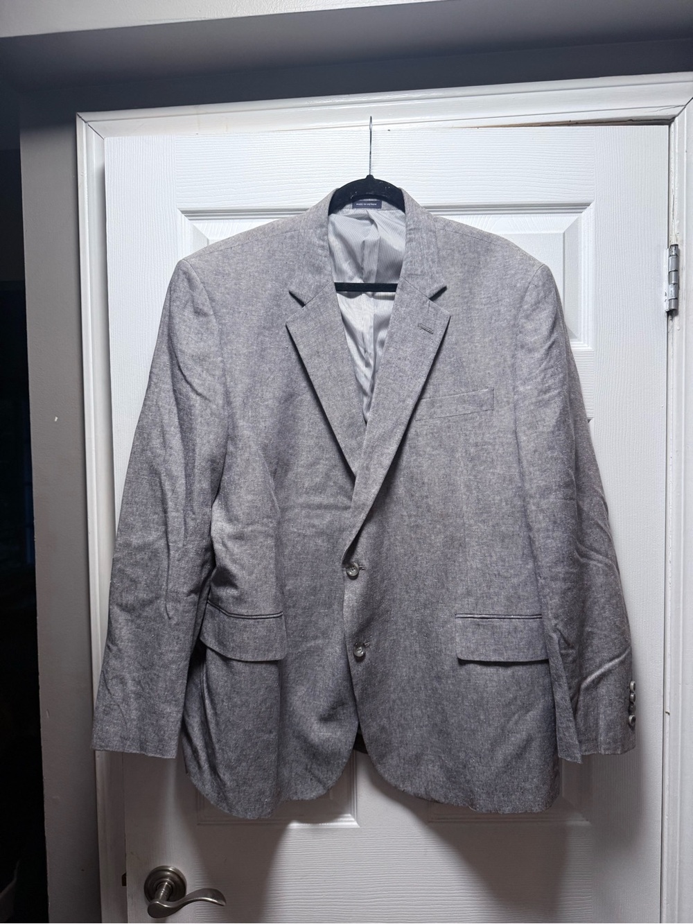 Men's Stafford Light Gray Notch-Lapel Sport Coat - 50R